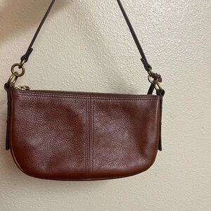 Fossil Baguette Bag, Brown, cross body and shoulder bag.